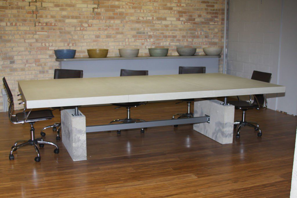 Custom Concrete Conference Tables-Tampa Custom Concrete Pros-We offer custom concrete solutions, Polished concrete, Stained concrete, Epoxy Floor, Sealed concrete, Stamped concrete, Concrete overlay, Concrete countertops, Concrete summer kitchens, Driveway repairs, Concrete pool water falls, and more